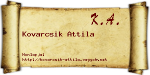 Kovarcsik Attila névjegykártya